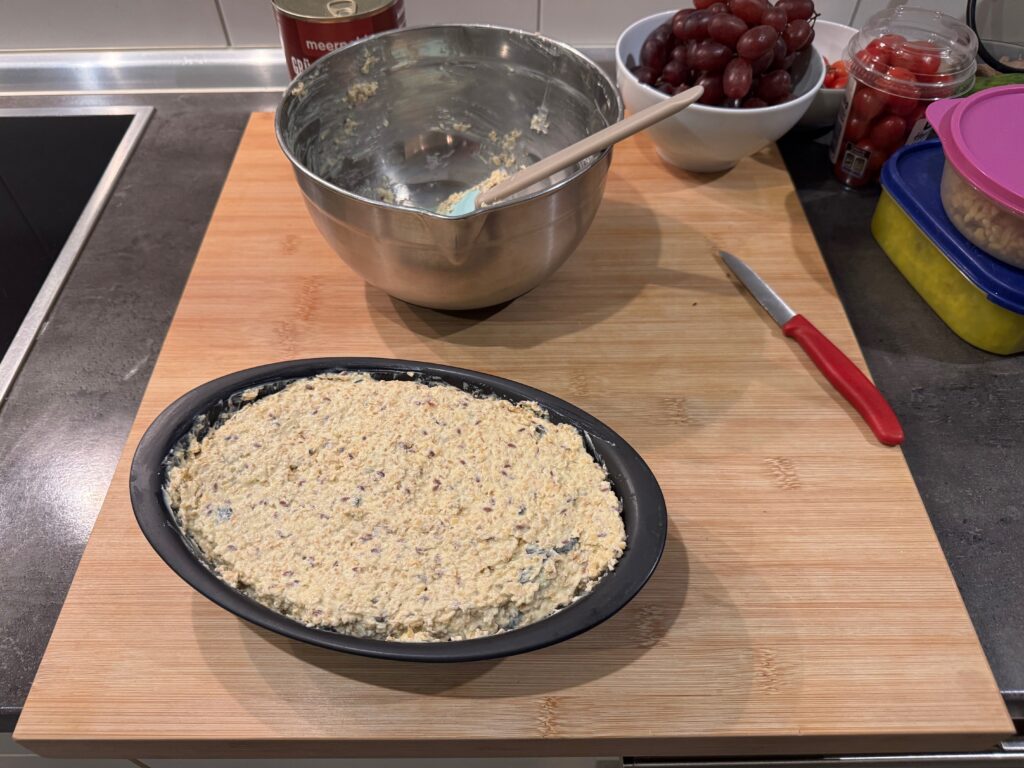 Low Carb Nuss-Brot (Teig in Backform)